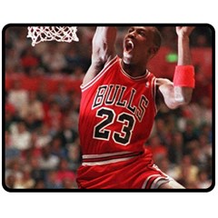 Michael Jordan Double Sided Fleece Blanket (medium)  by LABAS