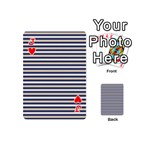 Royal Gold Classic Stripes Playing Cards 54 (Mini)  Front - HeartJ