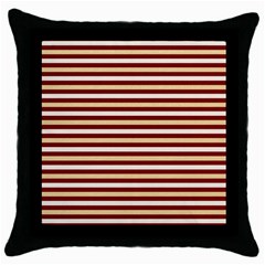 Gold And Wine Throw Pillow Case (black) by jumpercat