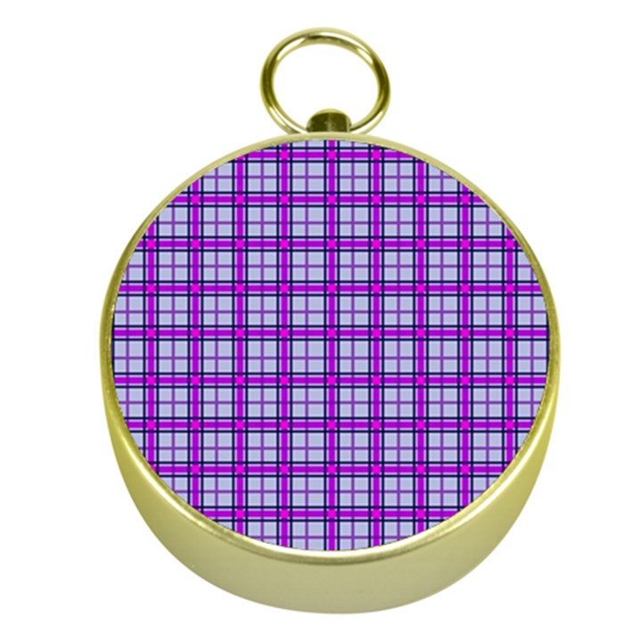 Purple Tartan Gold Compasses