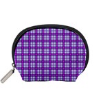 Purple Tartan Accessory Pouches (Small)  Front