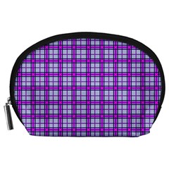 Purple Tartan Accessory Pouches (large)  by jumpercat