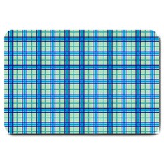 Sea Tartan Large Doormat  by jumpercat