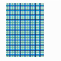 Sea Tartan Large Garden Flag (two Sides) by jumpercat