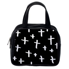 White Cross Classic Handbags (one Side)