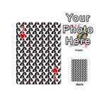 Angry Girl Pattern Playing Cards 54 (Mini)  Front - Heart7