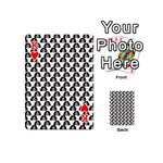 Angry Girl Pattern Playing Cards 54 (Mini)  Front - HeartK