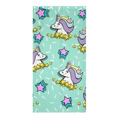 Magical Happy Unicorn And Stars Shower Curtain 36  X 72  (stall)  by Bigfootshirtshop