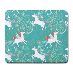 Magical Flying Unicorn Pattern Large Mousepads by Bigfootshirtshop