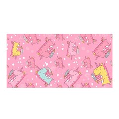 Unicorns Eating Ice Cream Pattern Satin Wrap by Bigfootshirtshop