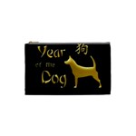 Year of the Dog - Chinese New Year Cosmetic Bag (Small)  Front