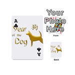 Year of the Dog - Chinese New Year Playing Cards 54 (Mini)  Front - ClubA