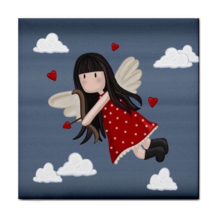 Cupid girl Tile Coasters