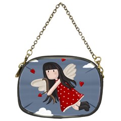 Cupid Girl Chain Purses (two Sides)  by Valentinaart