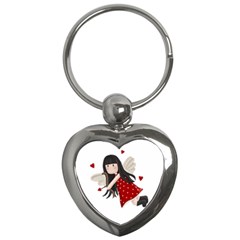 Cupid Girl Key Chains (heart)  by Valentinaart