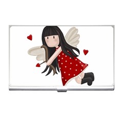 Cupid Girl Business Card Holders by Valentinaart