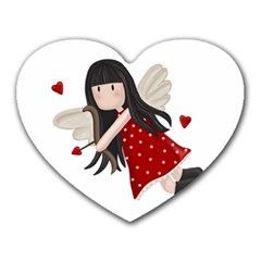 Cupid girl Heart Mousepads