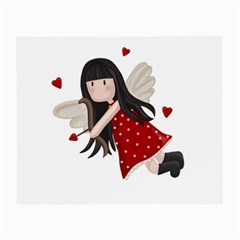 Cupid Girl Small Glasses Cloth (2-side) by Valentinaart