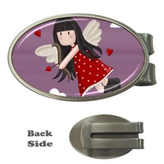 Cupid Girl Money Clips (oval) 