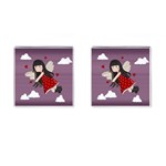 Cupid girl Cufflinks (Square) Front(Pair)