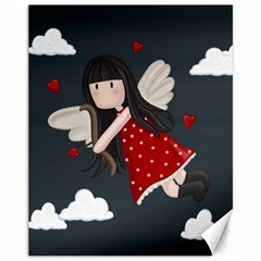 Cupid Girl Canvas 11  X 14  