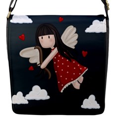 Cupid Girl Flap Messenger Bag (s) by Valentinaart