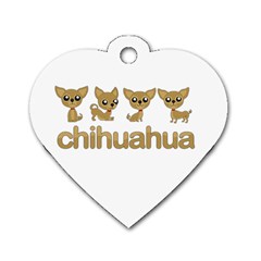 Chihuahua Dog Tag Heart (two Sides) by Valentinaart