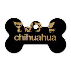 Chihuahua Dog Tag Bone (two Sides) by Valentinaart