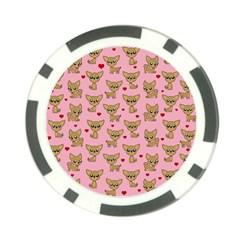 Chihuahua Pattern Poker Chip Card Guard (10 Pack) by Valentinaart