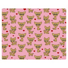 Chihuahua Pattern Double Sided Flano Blanket (medium) 