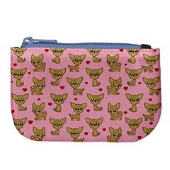 Chihuahua Pattern Large Coin Purse by Valentinaart