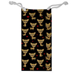 Chihuahua Pattern Jewelry Bag