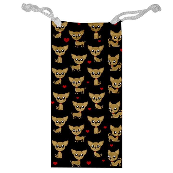 Chihuahua pattern Jewelry Bag