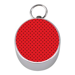 Ladybug Mini Silver Compasses by jumpercat