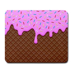 Chocolate And Strawberry Icecream Large Mousepads by jumpercat