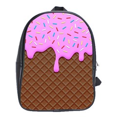 Chocolate And Strawberry Icecream School Bag (xl) by jumpercat