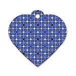 Persian Block Sky Dog Tag Heart (One Side) Front