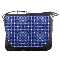 Persian Block Sky Messenger Bags by jumpercat