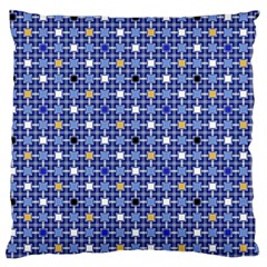 Persian Block Sky Large Flano Cushion Case (two Sides) by jumpercat