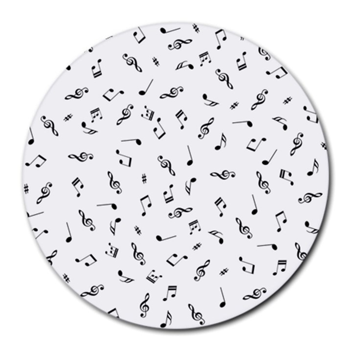 Music Tones Light Round Mousepads