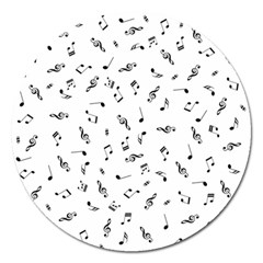 Music Tones Light Magnet 5  (round) by jumpercat