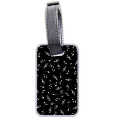 Music Tones Black Luggage Tags (two Sides) by jumpercat