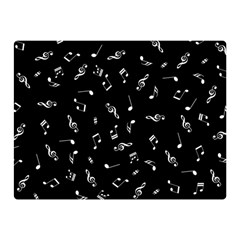 Music Tones Black Double Sided Flano Blanket (mini)  by jumpercat