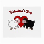 Valentines day - Sheep  Small Glasses Cloth Front
