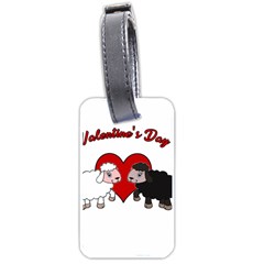 Valentines Day - Sheep  Luggage Tags (one Side)  by Valentinaart