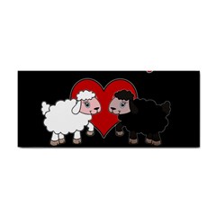 Valentines Day - Sheep  Cosmetic Storage Cases by Valentinaart