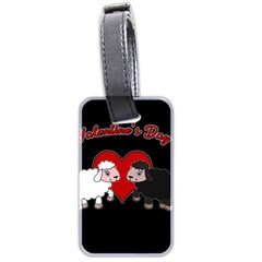 Valentines Day - Sheep  Luggage Tags (two Sides) by Valentinaart