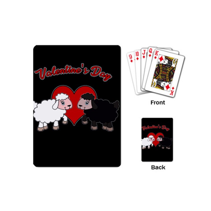 Valentines day - Sheep  Playing Cards (Mini) 