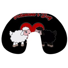 Valentines Day - Sheep  Travel Neck Pillows by Valentinaart