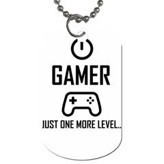 Gamer Dog Tag (one Side) by Valentinaart